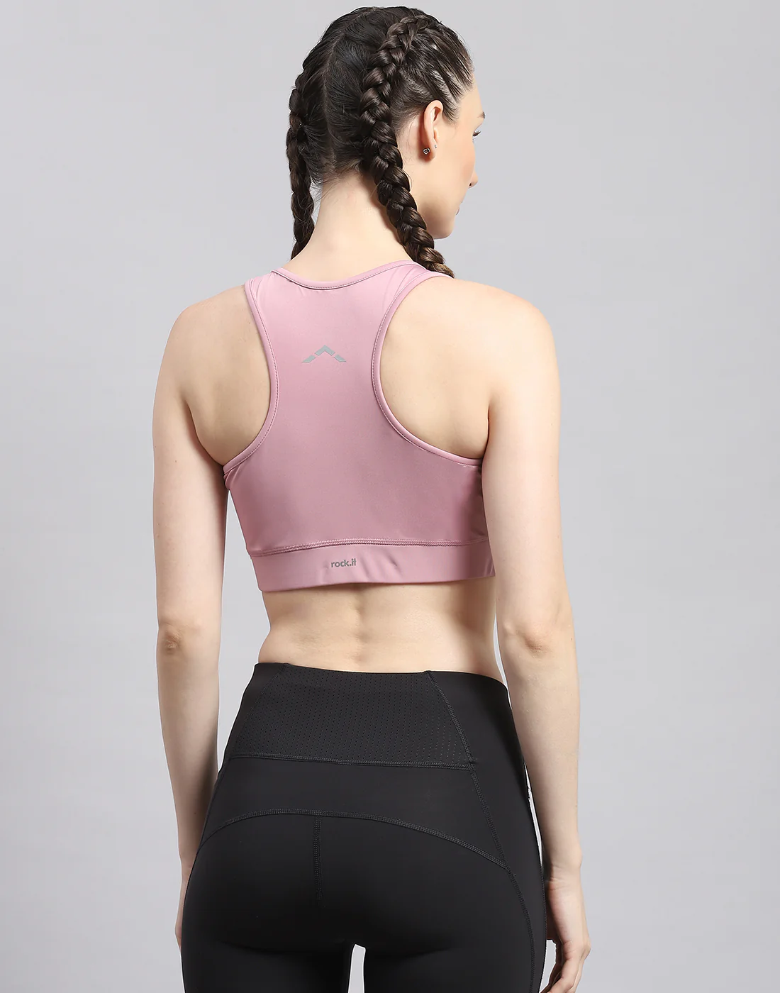 Rock.it Women Purple Solid Sports Bra - Image 5