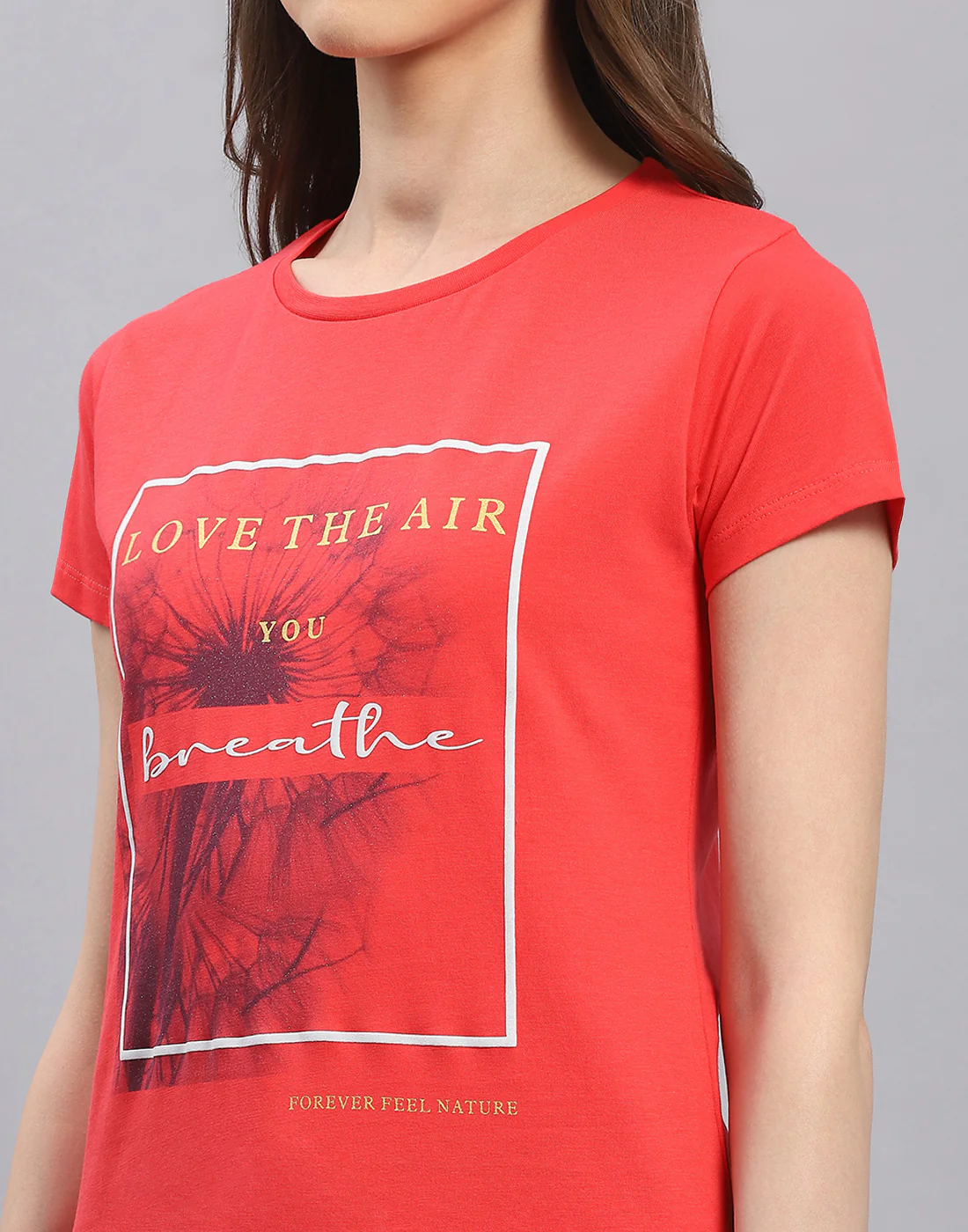 Women Red & Yellow Printed Round Neck Half Sleeve Top 2 Pc Set - Image 11