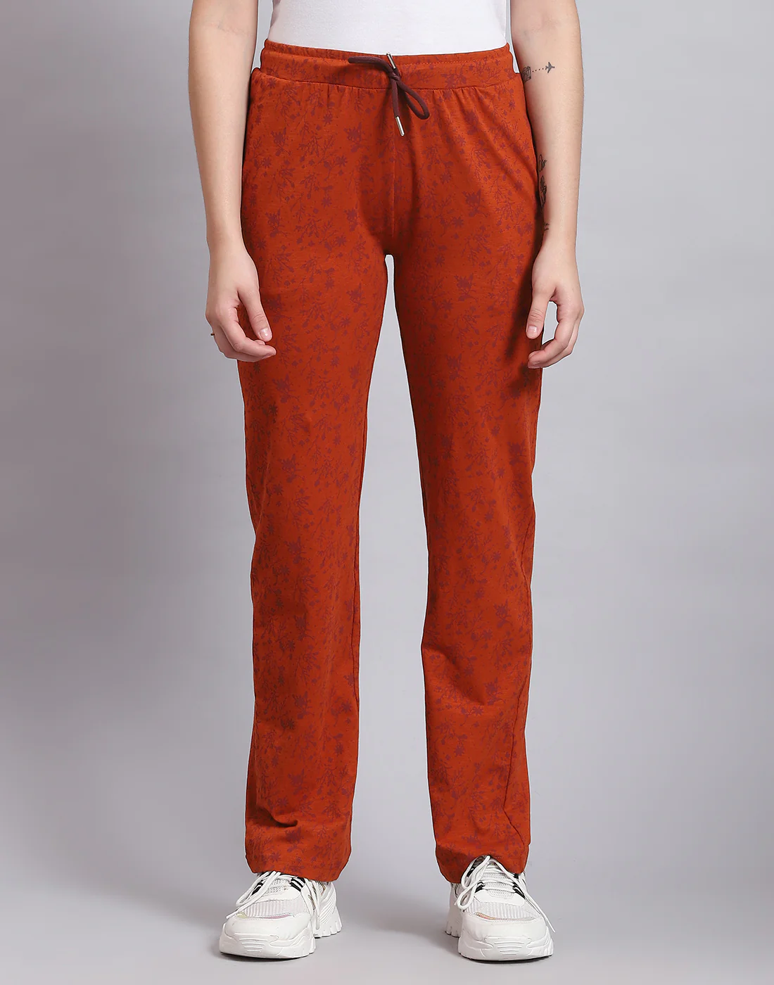 Women Rust Printed Regular Fit Lower - Image 2