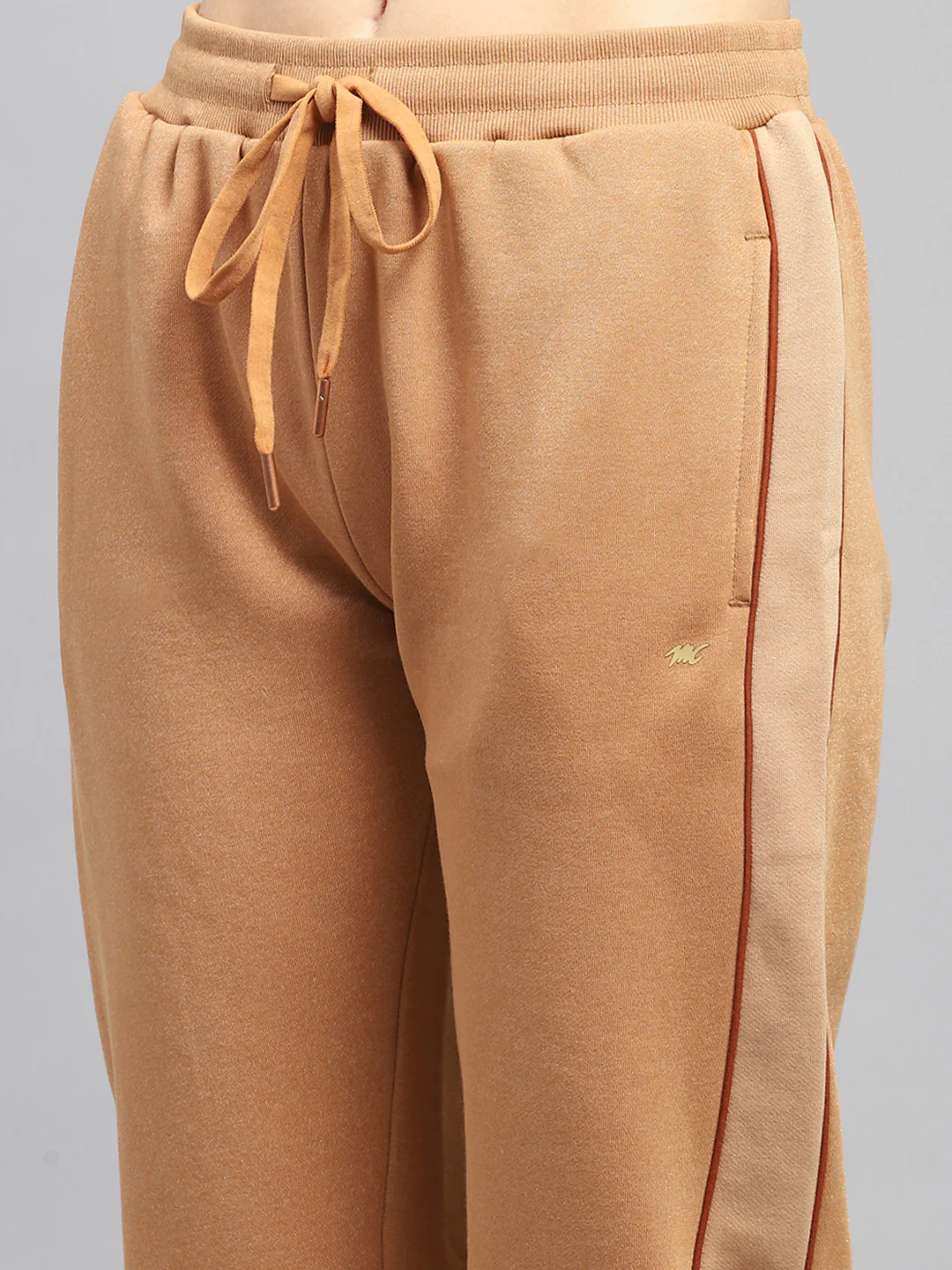 Women Rust Solid Hooded Full Sleeve Tracksuit - Image 9