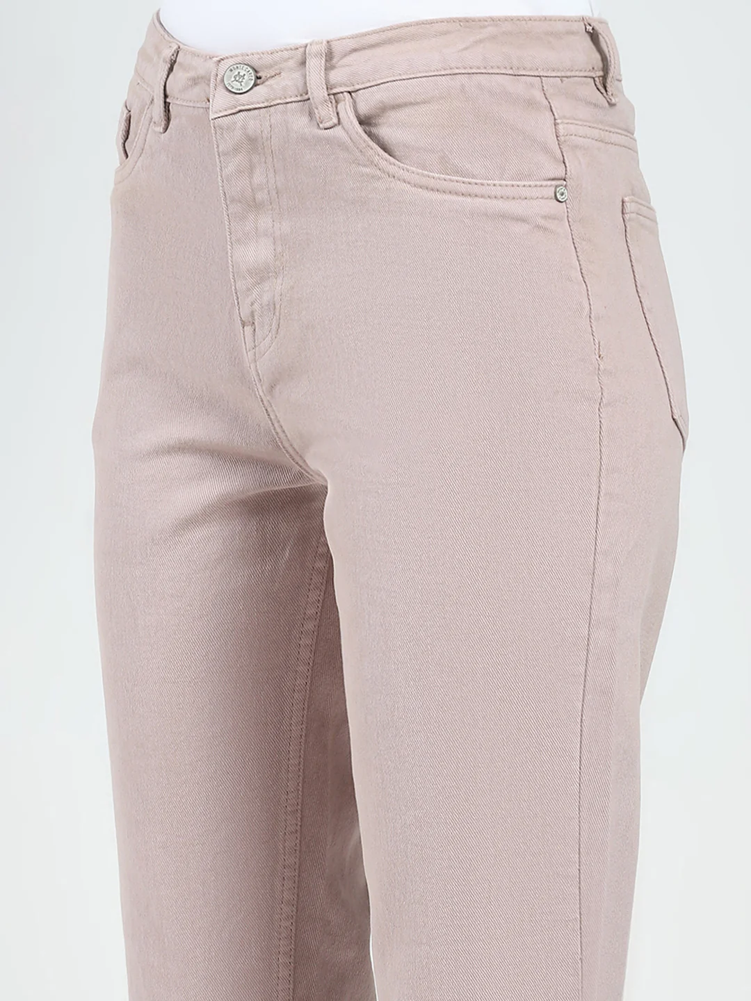 Women Rust Solid Slim Fit Denim - Image 6