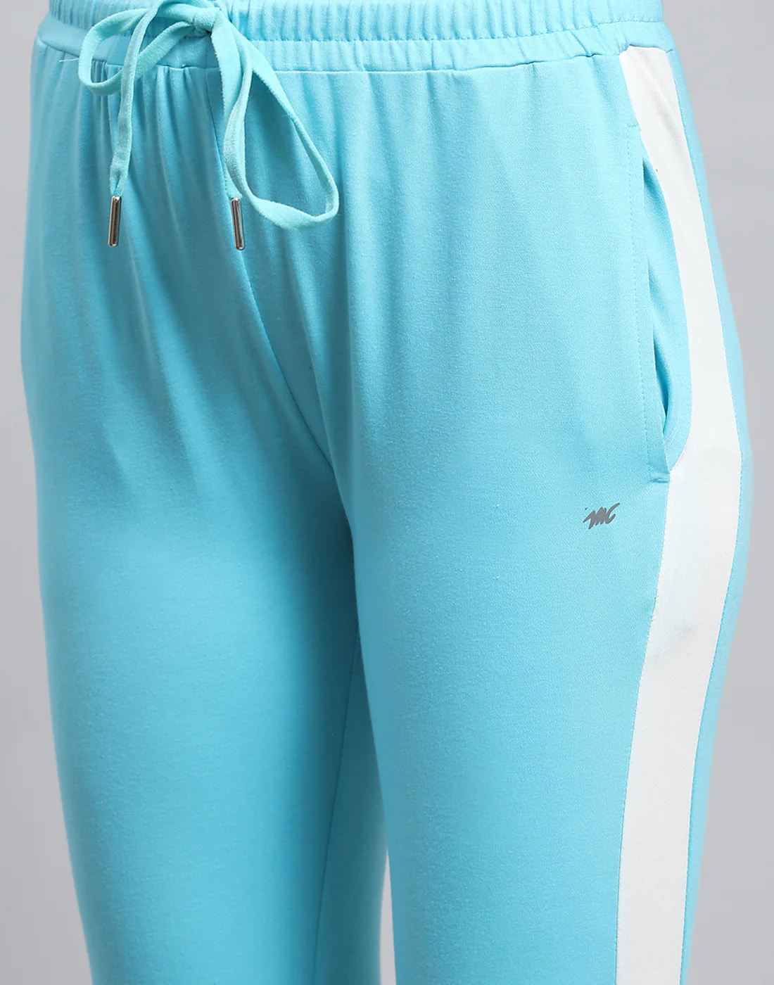 Women Turquoise Blue Printed Regular Fit Lower - Image 6