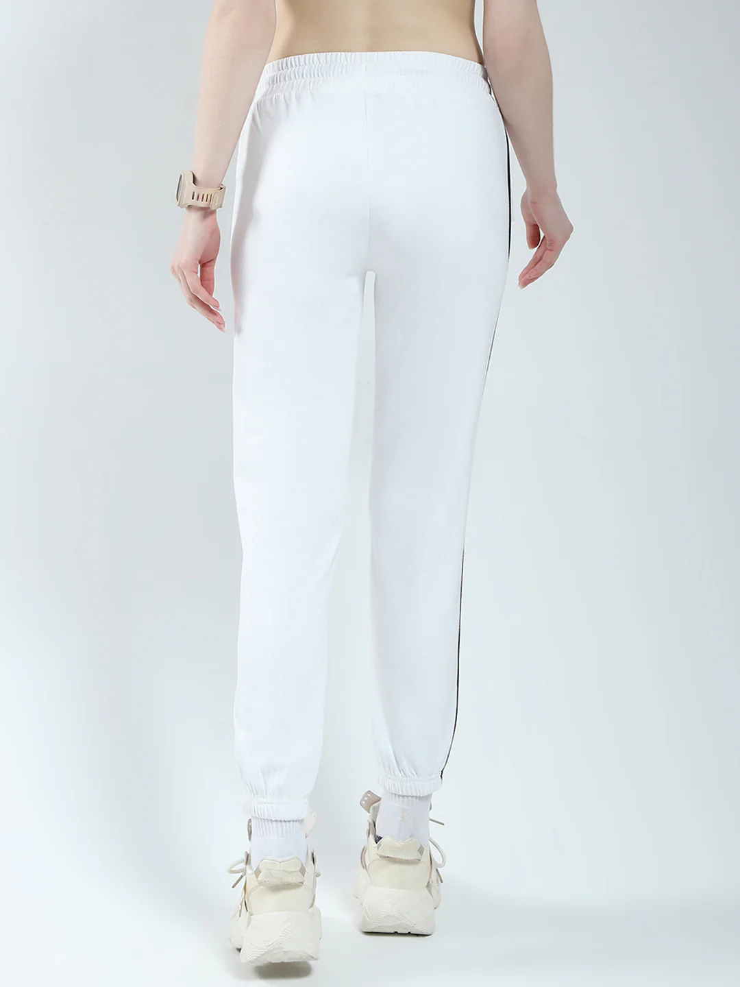Rock.it Women White Solid Regular Fit Winter Lower - Image 5