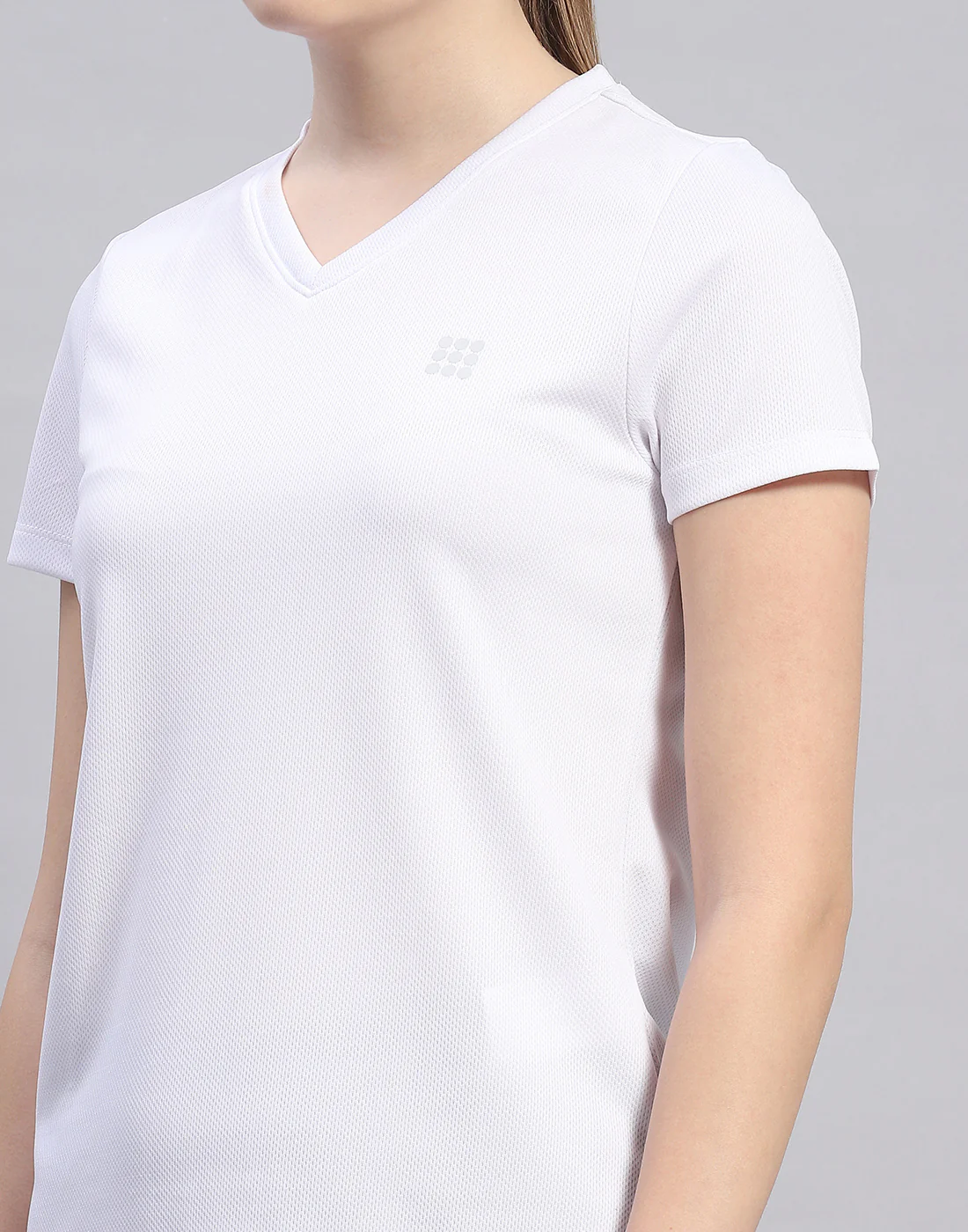 Rock.it Women White Solid V Neck Half Sleeve Top - Image 7