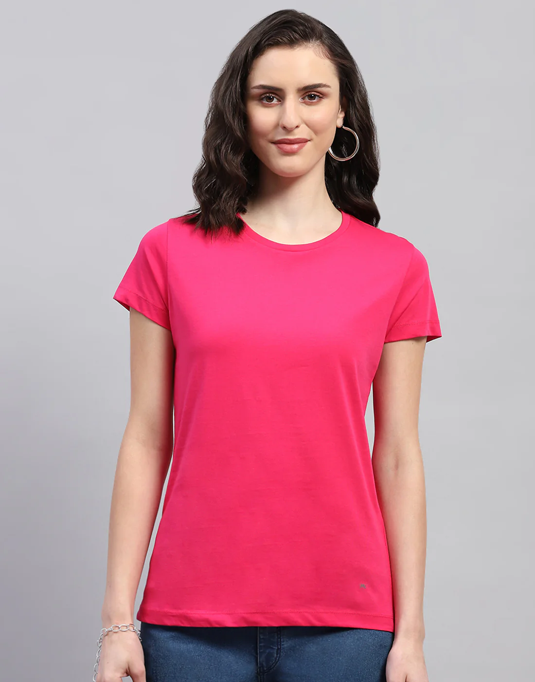 Women Yellow & Red Solid Round Neck Half Sleeve Top (Pack of 2) - Image 3