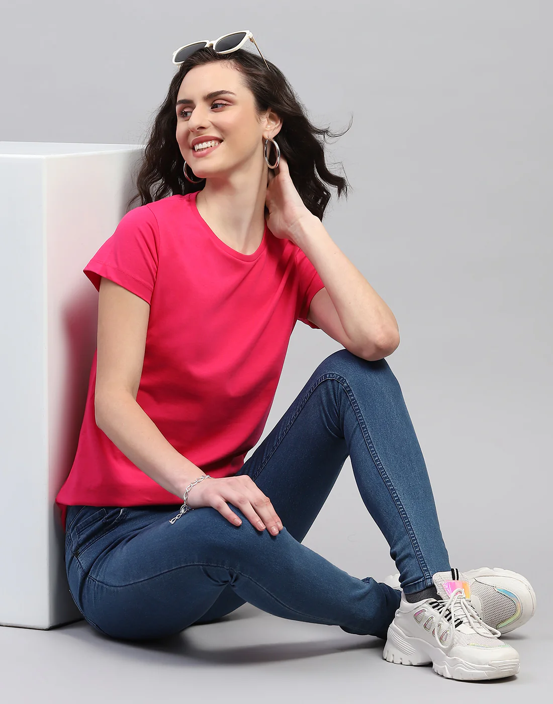 Women Yellow & Red Solid Round Neck Half Sleeve Top (Pack of 2) - Image 6