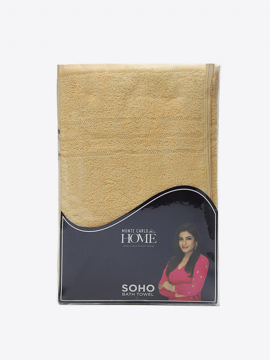 Yellow Cotton 350 GSM Bath Towel - Image 5