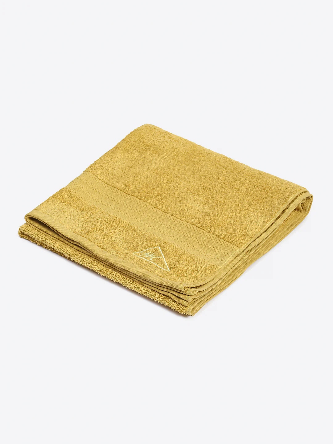 Yellow Cotton Solid 400 GSM Bath Towel (Jazz) - Image 2