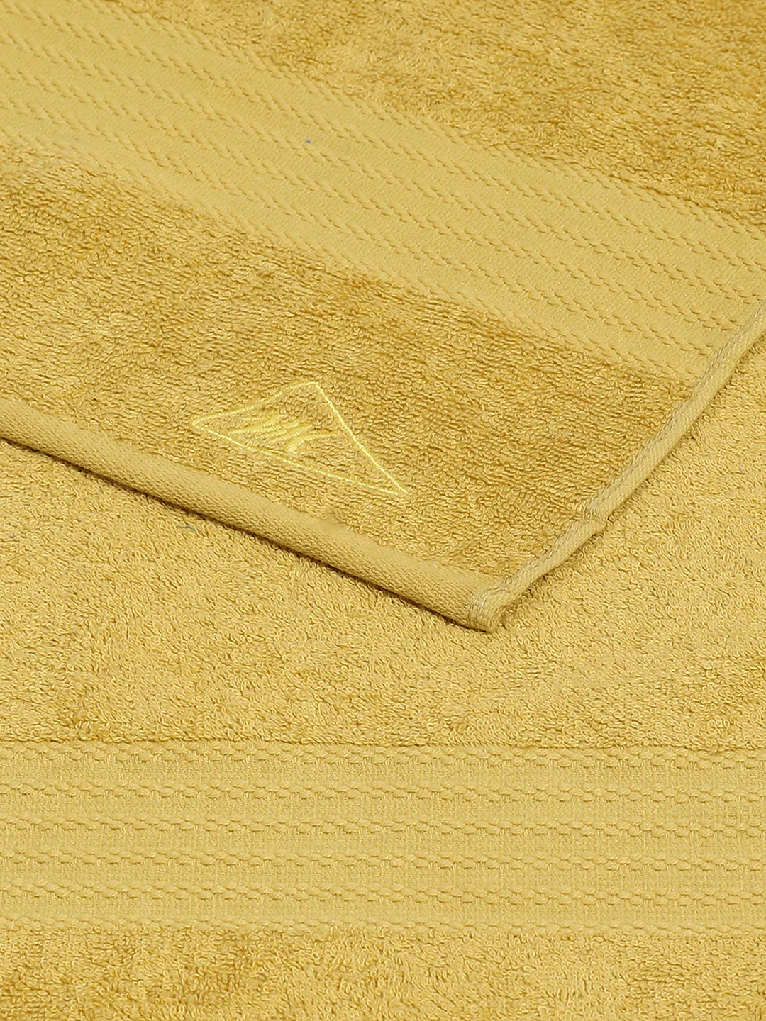 Yellow Cotton Solid 400 GSM Car Towel (Jazz) - Image 4