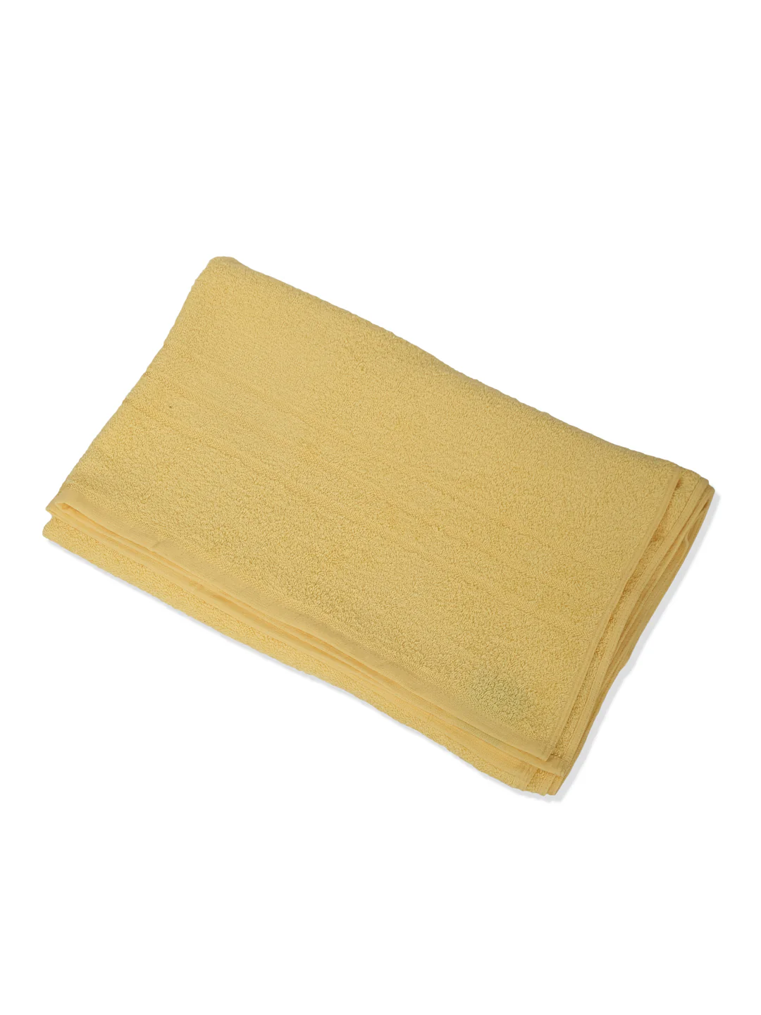 Yellow Pure Cotton Solid 340 GSM Car Towel 1 Piece (Soho Collection) - Image 3