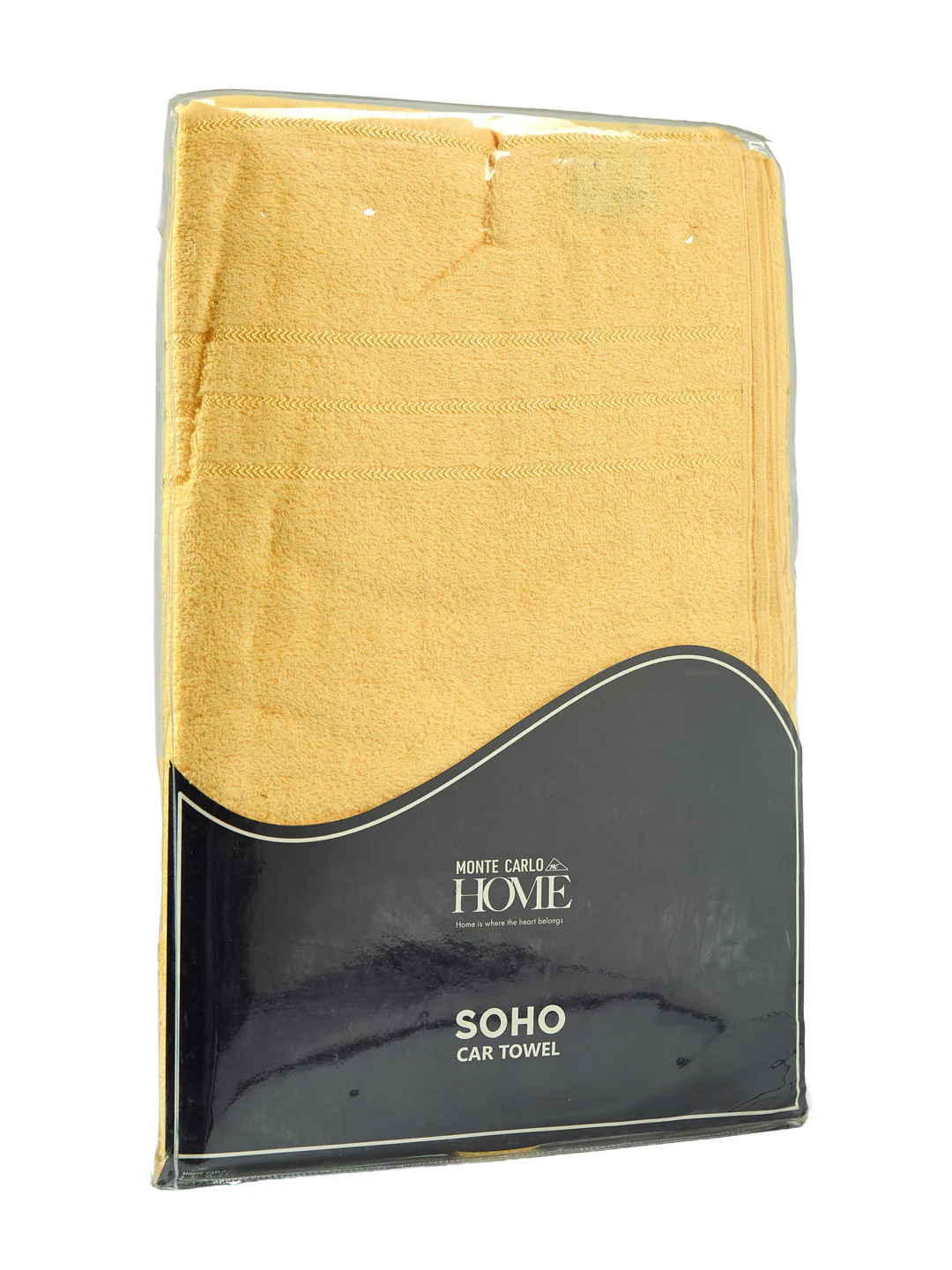 Yellow Pure Cotton Solid 340 GSM Car Towel 1 Piece (Soho Collection) - Image 8